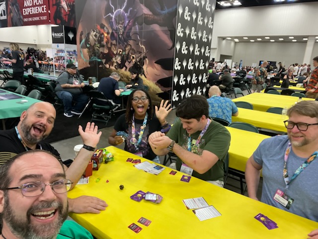 An extra photo of fun times with fun people at Gen Con 2024